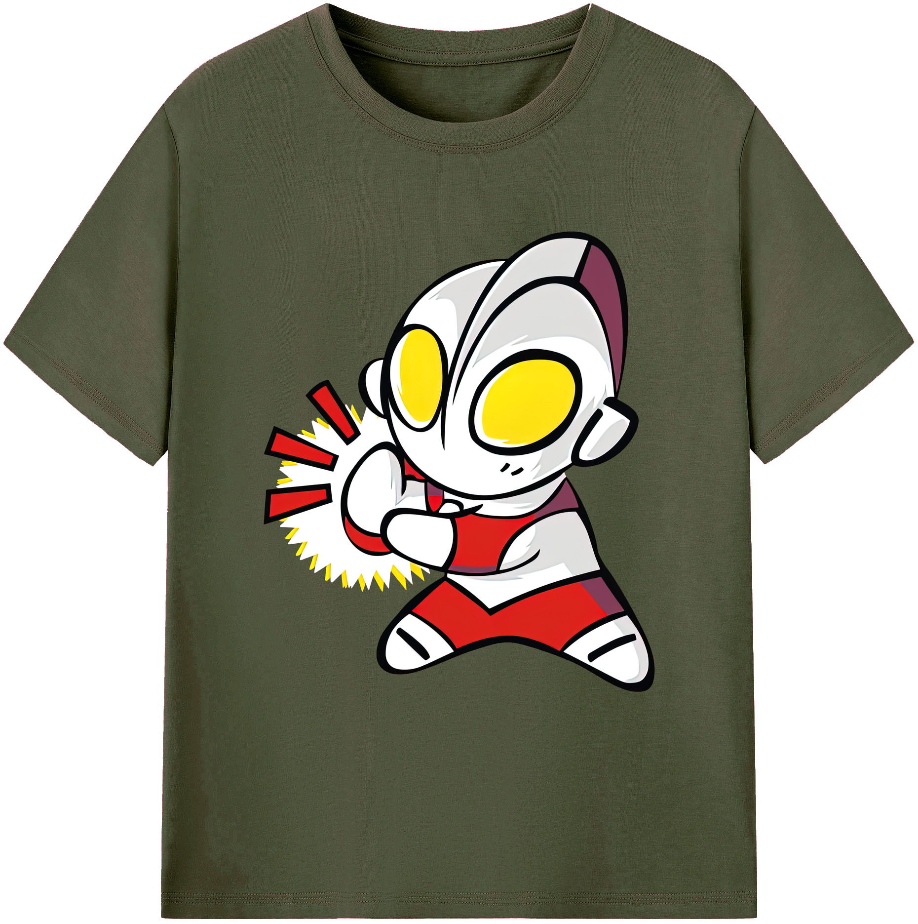 （画像用） ウルトラマン Ultraman 綿100％ メンズ半袖Tシャツ｜肌触りやわらか＆通気性
